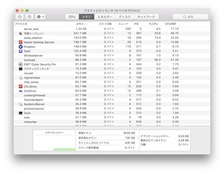 検証 Macbook Pro 18 13インチ メモリ16gbでどこまで耐えられるか Mupic Net